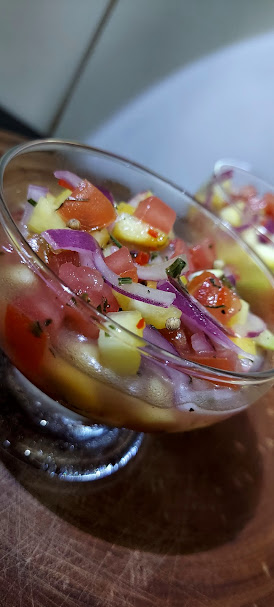 Figura 10 -Ceviche de Cajazinho com Coentro-selvagem